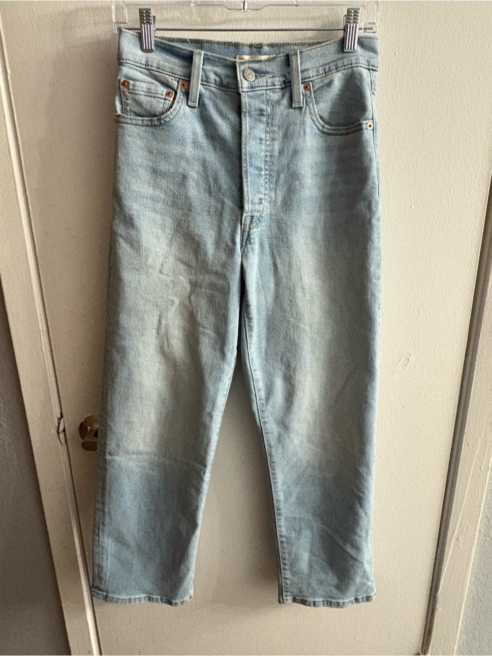 Levi's Light Blue Ribcage Ankle Jeans